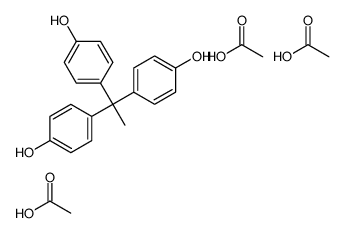 acetic acid,4-[1,1-bis(4-hydroxyphenyl)ethyl]phenol Structure