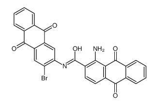 1-amino-N-(3-bromo-9,10-dihydro-9,10-dioxo-2-anthryl)-9,10-dihydro-9,10-dioxoanthracene-2-carboxamide Structure