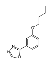Oxadiazole, 1,3,4-, 2-(m-butoxyphenyl)-,结构式