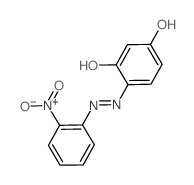 1,3-Benzenediol,4-[2-(2-nitrophenyl)diazenyl]-结构式