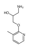 1-amino-3-(3-methylpyridin-2-yl)oxypropan-2-ol结构式
