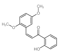 2-Propen-1-one,3-(2,5-dimethoxyphenyl)-1-(2-hydroxyphenyl)- structure