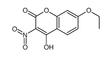 7-ethoxy-4-hydroxy-3-nitrochromen-2-one结构式