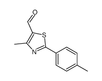 4-methyl-2-(4-methylphenyl)-1,3-thiazole-5-carbaldehyde结构式