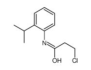 3-chloro-N-(2-isopropylphenyl)propanamide结构式