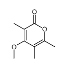 4-methoxy-3,5,6-trimethyl-pyran-2-one Structure