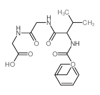 2-[[2-[(3-methyl-2-phenylmethoxycarbonylamino-butanoyl)amino]acetyl]amino]acetic acid structure