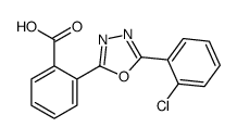 2-[5-(2-chlorophenyl)-1,3,4-oxadiazol-2-yl]benzoic acid结构式