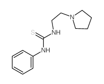 Thiourea,N-phenyl-N'-[2-(1-pyrrolidinyl)ethyl]-结构式