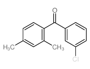 Methanone,(3-chlorophenyl)(2,4-dimethylphenyl)- Structure