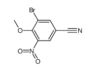 3-bromo-4-methoxy-5-nitrobenzonitrile structure