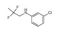 3-chloro-N-(2,2-difluoro-propyl)-aniline Structure