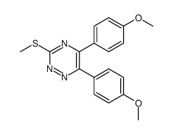 5,6-bis(4-methoxyphenyl)-3-methylsulfanyl-1,2,4-triazine Structure