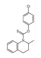 2-Methyl-3,4-dihydro-2H-quinoline-1-carbothioic acid O-(4-chloro-phenyl) ester结构式