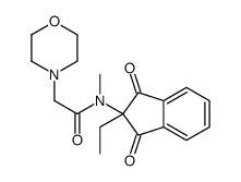 N-(2-ethyl-1,3-dioxoinden-2-yl)-N-methyl-2-morpholin-4-ylacetamide Structure
