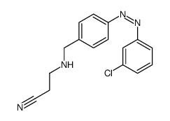 3-[[4-[(3-chlorophenyl)diazenyl]phenyl]methylamino]propanenitrile结构式