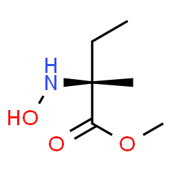 L-Isovaline, N-hydroxy-, methyl ester (9CI) Structure