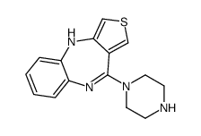 4-piperazin-1-yl-10H-thieno[3,4-b][1,5]benzodiazepine Structure