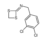 N-[(3,4-dichlorophenyl)methyl]-1,3-dithietan-2-imine Structure