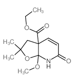 ethyl 1-methoxy-8,8-dimethyl-3-oxo-9-oxa-2-azabicyclo[4.3.0]non-4-ene-6-carboxylate Structure
