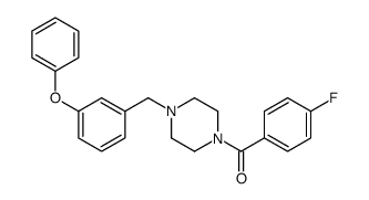 (4-fluorophenyl)-[4-[(3-phenoxyphenyl)methyl]piperazin-1-yl]methanone Structure