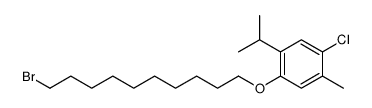 1-(10-bromodecoxy)-4-chloro-5-methyl-2-propan-2-ylbenzene Structure