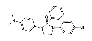 4-[3-(4-chloro-phenyl)-2-oxo-2-phenyl-2λ5-[1,3,2]diazaphospholidin-1-yl]-N,N-dimethyl-aniline结构式