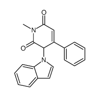 3-indol-1-yl-1-methyl-4-phenyl-3H-pyridine-2,6-dione Structure