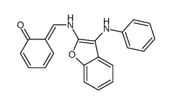 6-[[(3-anilino-1-benzofuran-2-yl)amino]methylidene]cyclohexa-2,4-dien-1-one Structure