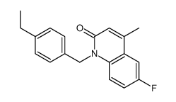 1-[(4-ethylphenyl)methyl]-6-fluoro-4-methylquinolin-2-one Structure