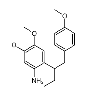 4,5-dimethoxy-2-[1-(4-methoxyphenyl)butan-2-yl]aniline Structure