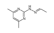 acetaldehyde (4,6-dimethyl-pyrimidin-2-yl)-hydrazone Structure
