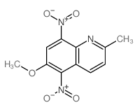 6-methoxy-2-methyl-5,8-dinitro-quinoline Structure