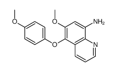 6-methoxy-5-(4-methoxyphenoxy)quinolin-8-amine结构式