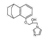 1-imidazol-1-yl-3-(1,2,3,4-tetrahydro-1,4-ethano-naphthalen-5-yloxy)-propan-2-ol结构式