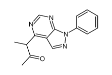 3-(1-phenylpyrazolo[3,4-d]pyrimidin-4-yl)butan-2-one Structure