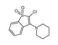 2-chloro-3-piperidin-1-yl-1-benzothiophene 1,1-dioxide结构式