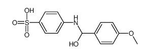 4-[[hydroxy-(4-methoxyphenyl)methyl]amino]benzenesulfonic acid Structure