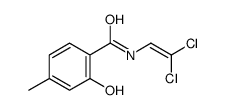 N-(2,2-dichloroethenyl)-2-hydroxy-4-methylbenzamide结构式
