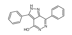 3,7-diphenyl-1,5-dihydropyrazolo[3,4-d]pyridazin-4-one结构式