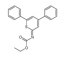 ethyl N-(4,6-diphenylthiopyran-2-ylidene)carbamate Structure