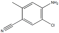 4-Amino-5-chloro-2-methyl-benzonitrile结构式