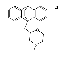 9-(4-Methyl-2-morpholinylmethyl)-9,10-dihydro-9,10-ethanoanthracene hydrochloride Structure