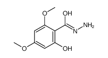 2-hydroxy-4,6-dimethoxybenzohydrazide结构式