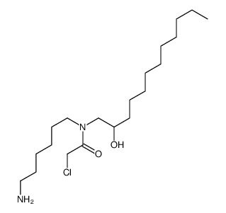 N-(6-aminohexyl)-2-chloro-N-(2-hydroxydodecyl)acetamide结构式