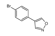 4-(4-bromophenyl)-1,2-oxazole结构式