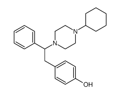 4-[2-(4-cyclohexylpiperazin-1-yl)-2-phenylethyl]phenol Structure