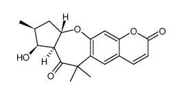 (7aS)-8,9,10,10aβ-Tetrahydro-8β-hydroxy-6,6,9β-trimethyl-2H,6H-cyclopenta[b]pyrano[3,2-h][1]benzoxepine-2,7(7aαH)-dione Structure