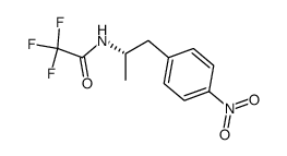 (+)-2-Trifluoracetamino-1-(4-nitro-phenyl)-propan结构式