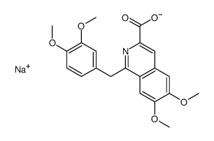 6,7-Dimethoxy-1-veratryl-3-isoquinolinecarboxylic acid sodium salt结构式